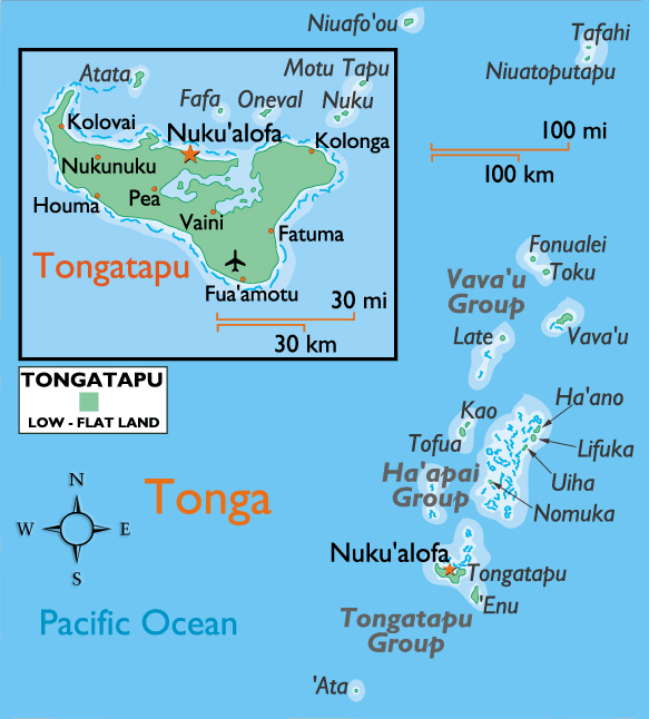 tonga carte tongatapu